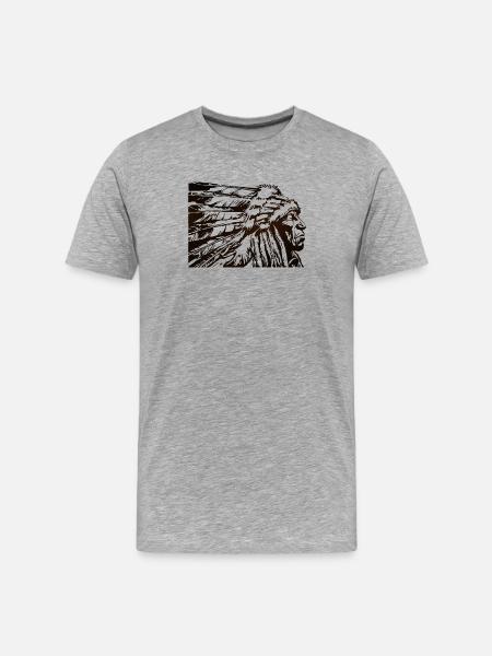 Chief - T-shirt bio Premium Homme - gris chiné