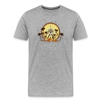 Music Festival Music Festival - Men's Premium Organic T-Shirt - heather grey - Front - Damien (186cm)
