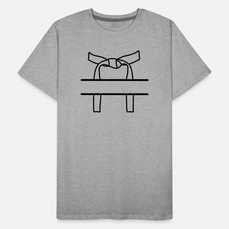 Transparentes Band oder Obi Männer Premium Bio T-Shirt