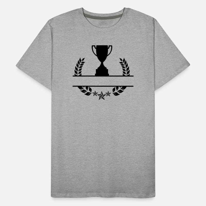 Laurel wreath monogram cup Men's Premium Organic T-Shirt