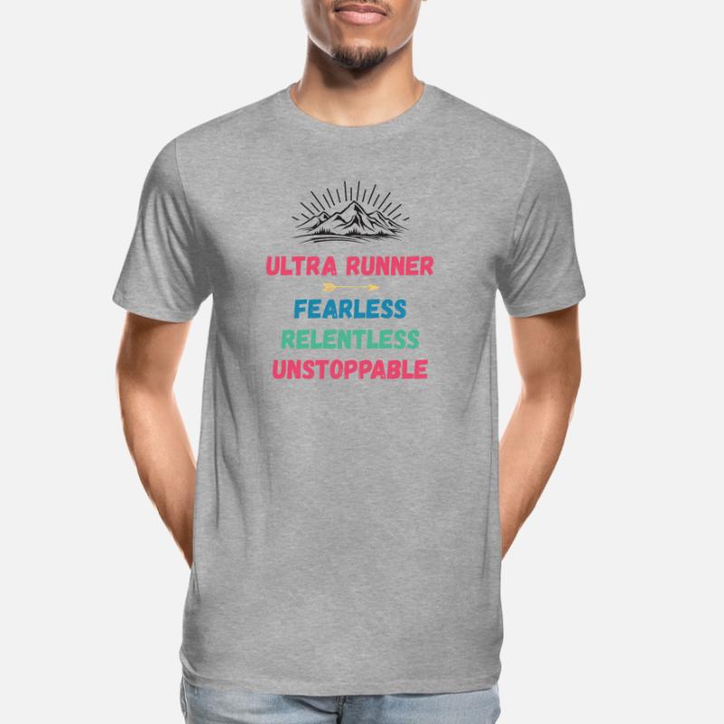 Ultra Runnner - Intrépide. Implacable. Imparable. T-shirt bio Premium Homme
