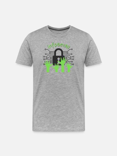 InfoSec NI - Men's Premium Organic T-Shirt - heather grey