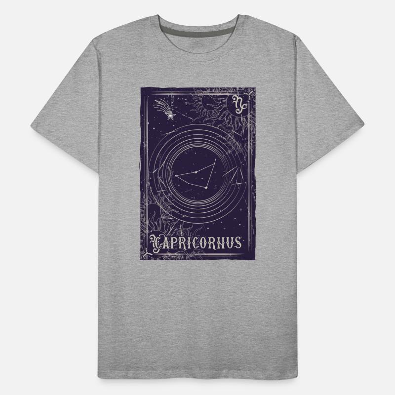 Steinbock Sternbild Ring Männer Premium Bio T-Shirt