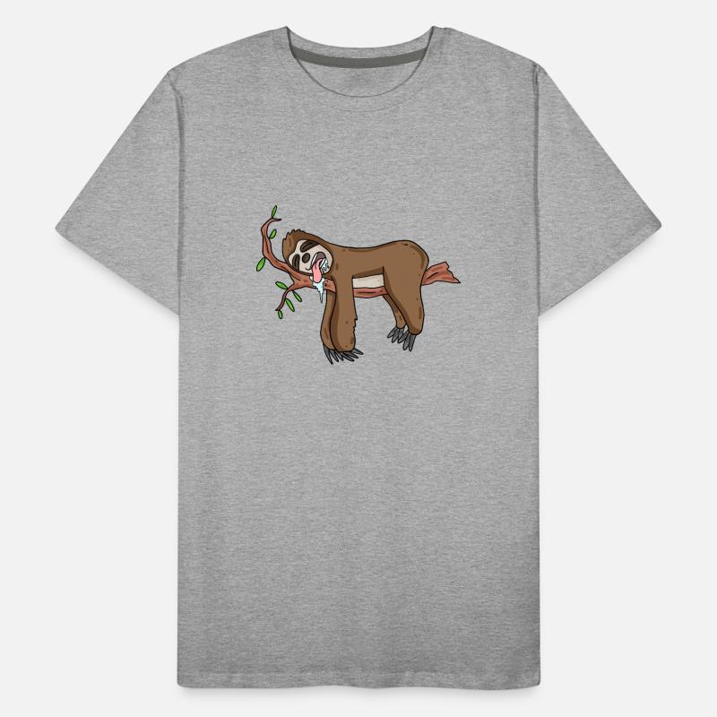 Sleeping sloth Men's Premium Organic T-Shirt