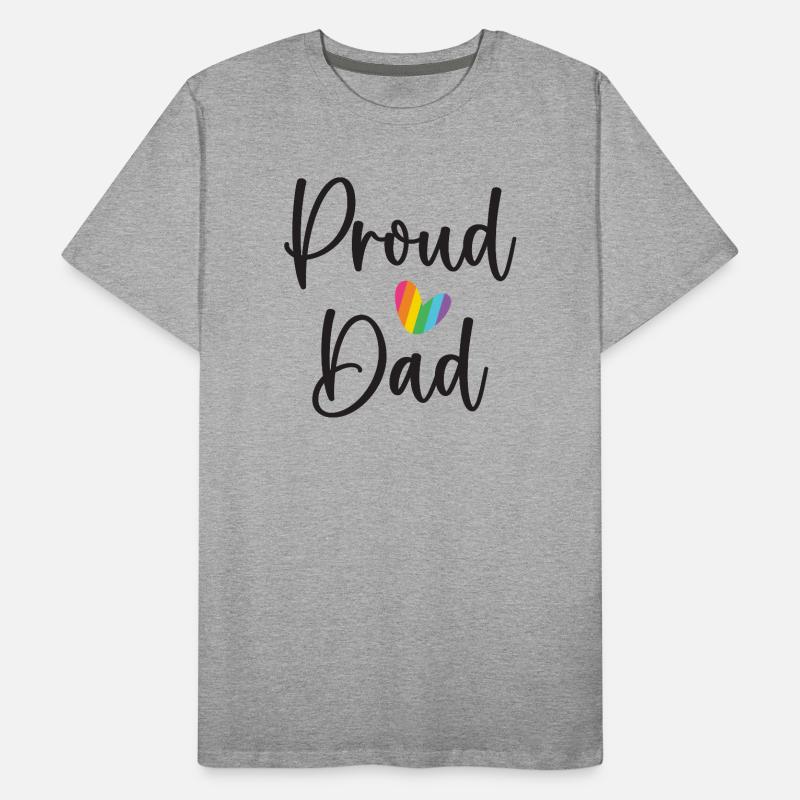 Stolzer Papa Männer Premium Bio T-Shirt