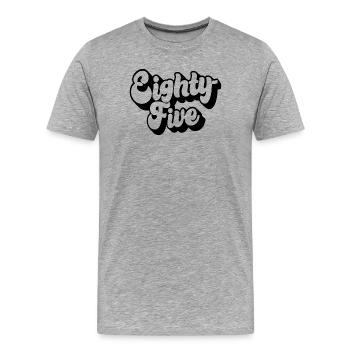 Quatre-vingt-cinq 85e anniversaire Hommes Femmes 85 ans - T-shirt bio Premium Homme - gris chiné - Devant - Damien (186cm)