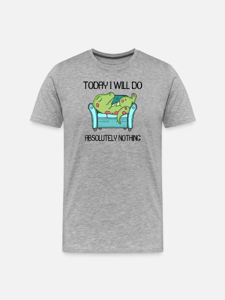 Funny saying, funny sayings - Men's Premium Organic T-Shirt - heather grey