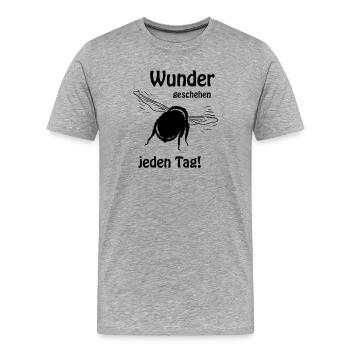 Hummel -Wunder - Männer Premium Bio T-Shirt - Grau meliert - Vorne - Damien (186cm)