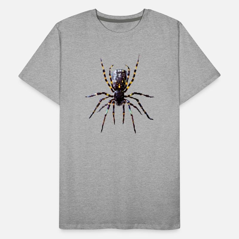 Tarentule Araignée Tarentule à genoux rouges T-shirt bio Premium Homme