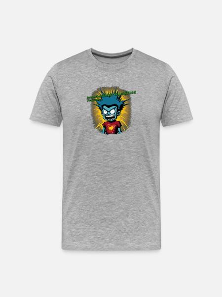 Connection interrupted 01 - Men's Premium Organic T-Shirt - heather grey