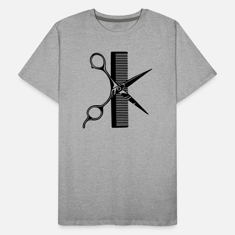 Peigne à ciseaux T-shirt bio Premium Homme