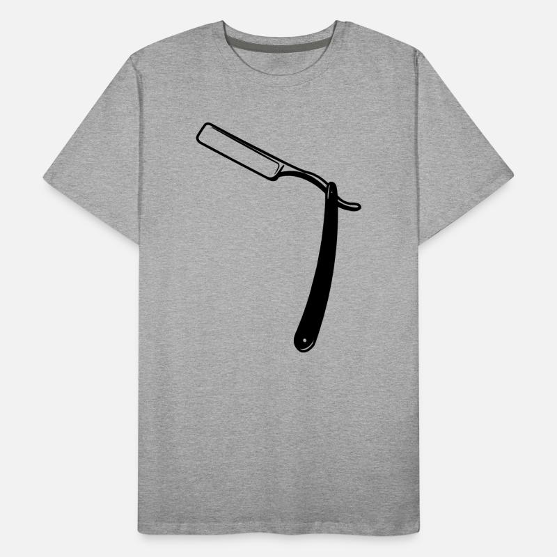 Image d’ombre transparente ouverte comme un rasoir T-shirt bio Premium Homme