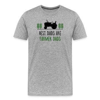 Déclaration de terrain Véhicule tracteur Véhicule à moteur - T-shirt bio Premium Homme - gris chiné - Devant - Damien (186cm)