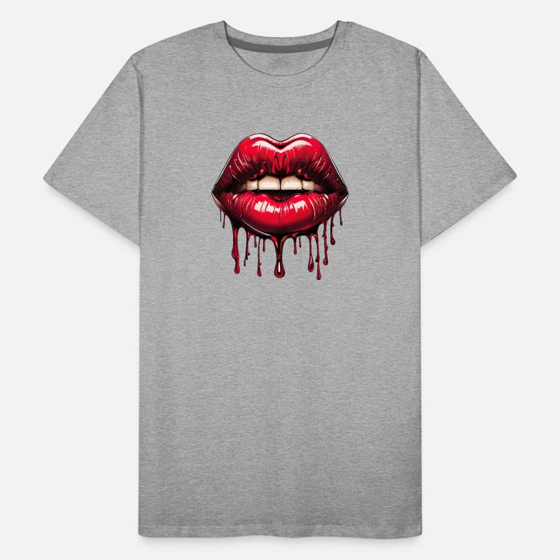 Lips Men's Premium Organic T-Shirt