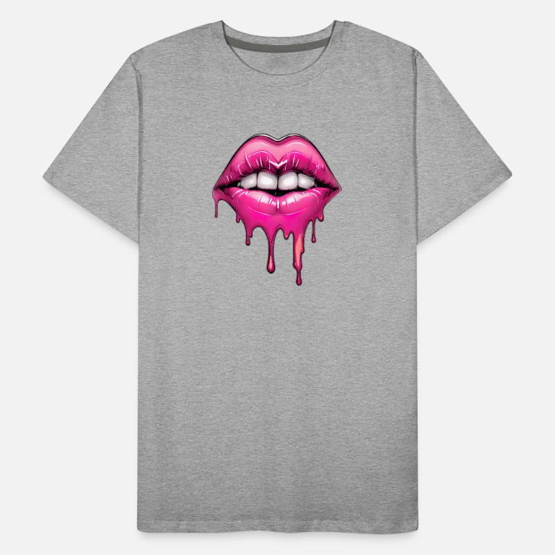 Lips Men's Premium Organic T-Shirt