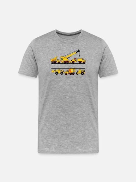 Work cars with nameplate - Men's Premium Organic T-Shirt - heather grey