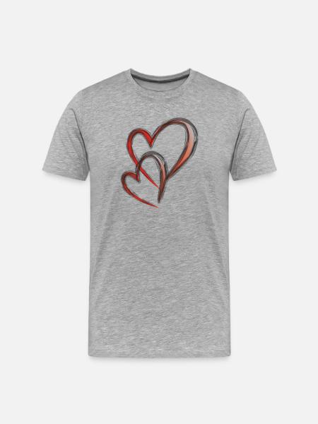 Doppelherz 4 6 23 - Men's Premium Organic T-Shirt - heather grey