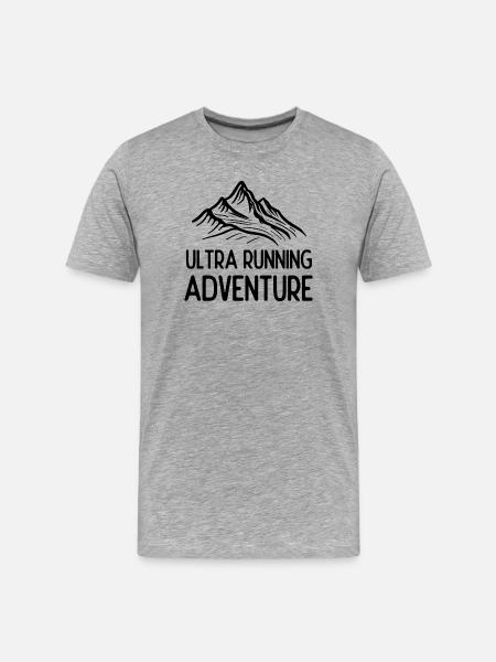 Ultra Running Advrenture - Männer Premium Bio T-Shirt - Grau meliert