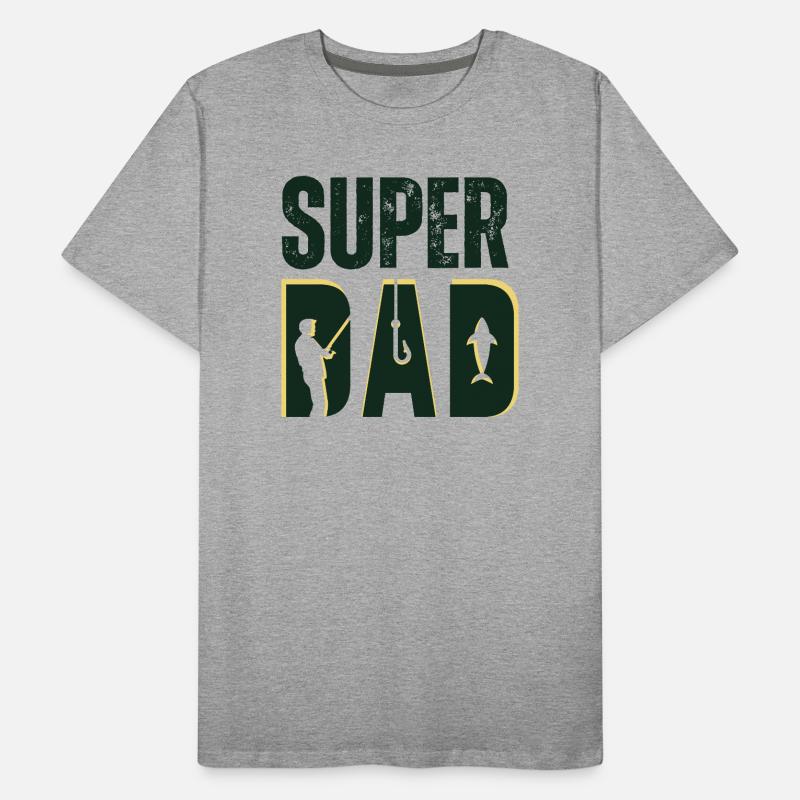 Super Dad - Design Pêche Passion T-shirt bio Premium Homme