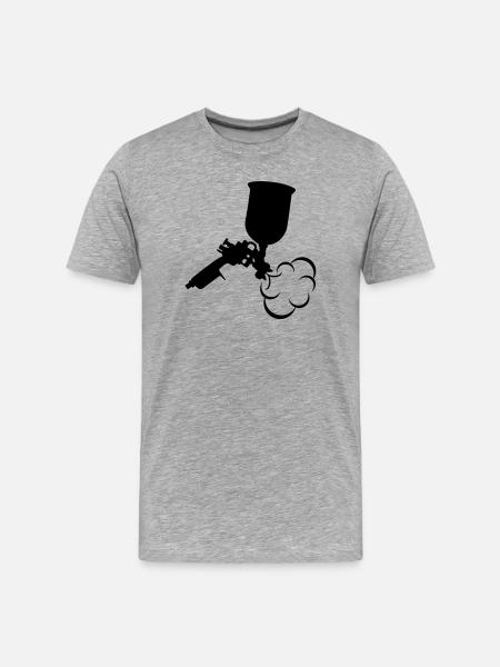 Spraying insulation - Men's Premium Organic T-Shirt - heather grey