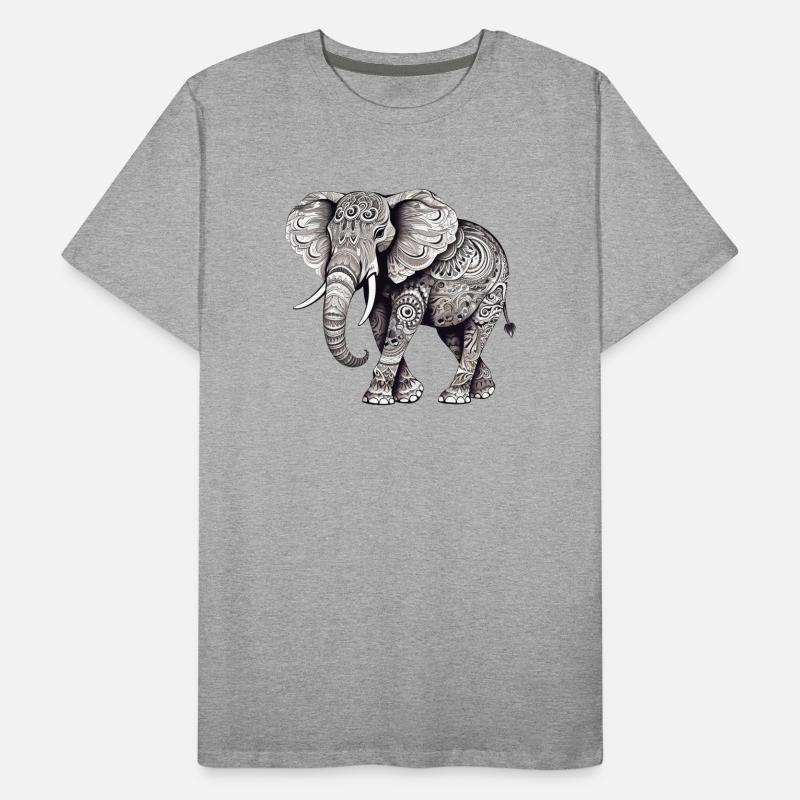 Ornamental elephant Men's Premium Organic T-Shirt