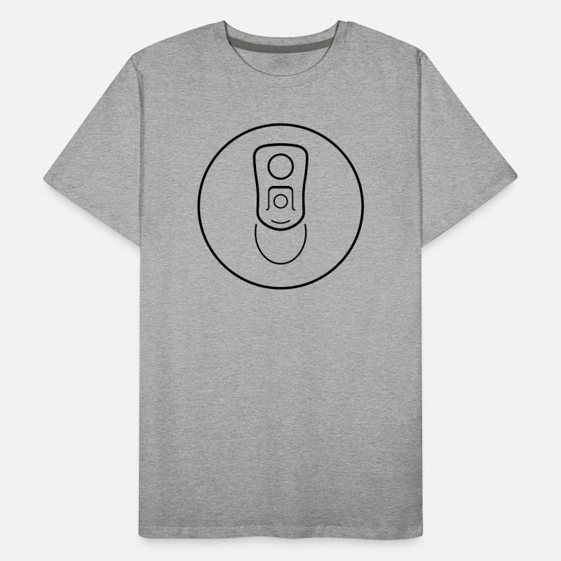 Can from above with large can flap Men's Premium Organic T-Shirt