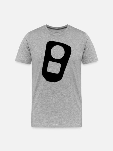 can flap can opener flap box - Men's Premium Organic T-Shirt - heather grey