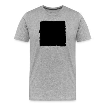 Bord du papier - T-shirt bio Premium Homme - gris chiné - Devant - Damien (186cm)