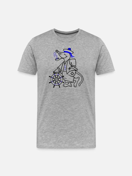 Marin, maritime - T-shirt bio Premium Homme - gris chiné