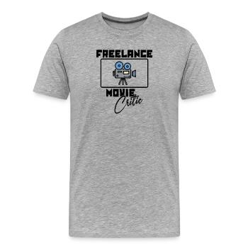 Films Déclaration Cineaste Kinoabend Fernsehabend - T-shirt bio Premium Homme - gris chiné - Devant - Damien (186cm)