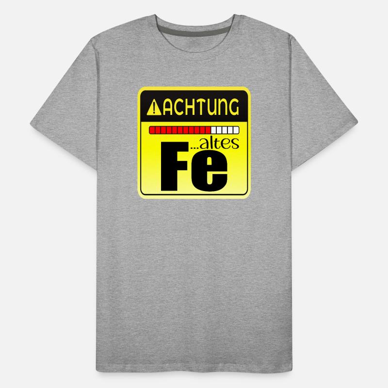 Geburtstagsgeschenk - Eisen Chemische Elemente Männer Premium Bio T-Shirt