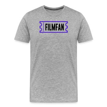 Filme Movies Statement Binge Watching Kino Cineast - Männer Premium Bio T-Shirt - Grau meliert - Vorne - Damien (186cm)