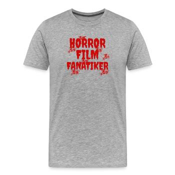 Serien Streaming Movies Statement Dvd Abend Filme - Männer Premium Bio T-Shirt - Grau meliert - Vorne - Damien (186cm)