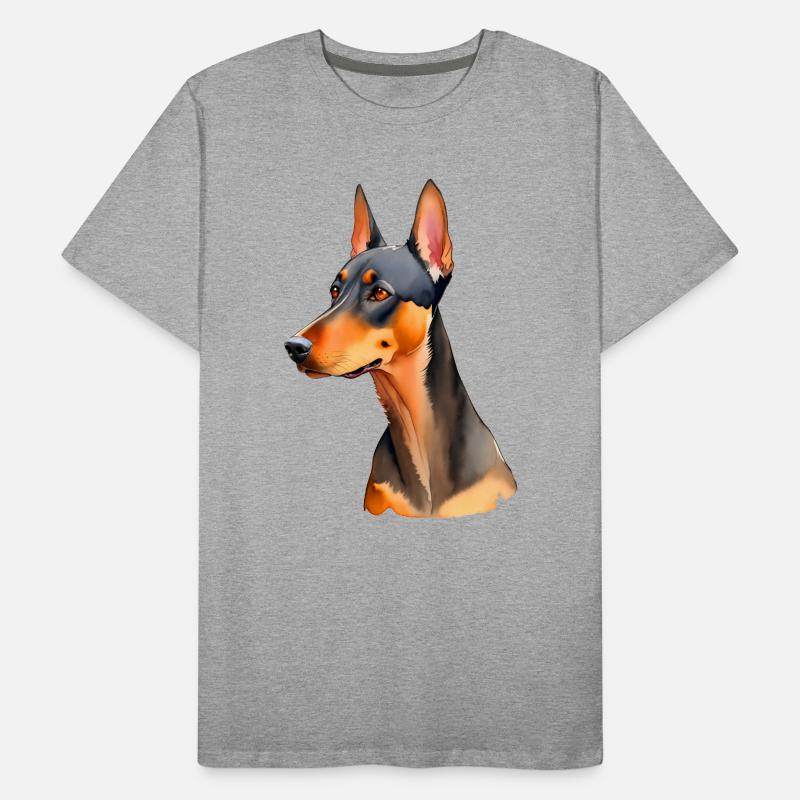 Dobermann Männer Premium Bio T-Shirt