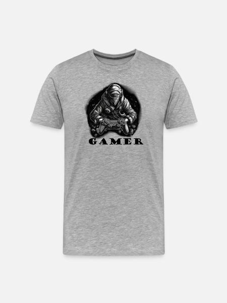 Gamer 2 - Men's Premium Organic T-Shirt - heather grey