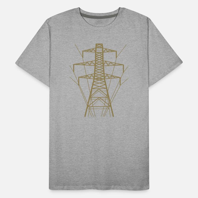 pole silhouette Men's Premium Organic T-Shirt