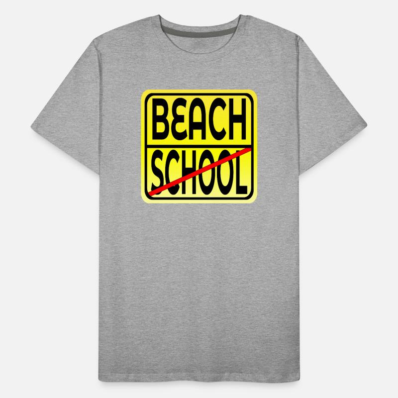 SCHOOL END SUMMER BEACH VACATION HOLIDAY Men's Premium Organic T-Shirt