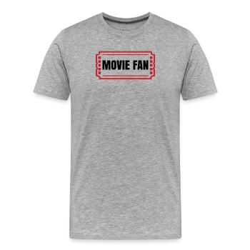 Films Cinéma Nuit Films Dire Streaming Cinéma - T-shirt bio Premium Homme - gris chiné - Devant - Damien (186cm)