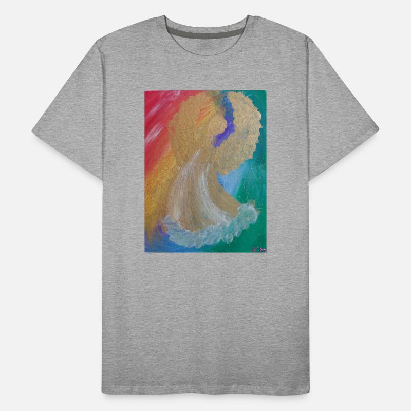 Regenbogenengel - Engel des Einklangs - Engelbild Männer Premium Bio T-Shirt