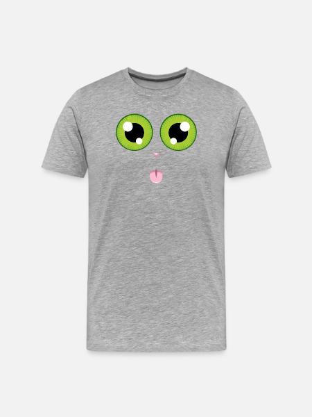 La langue au chat - T-shirt bio Premium Homme - gris chiné