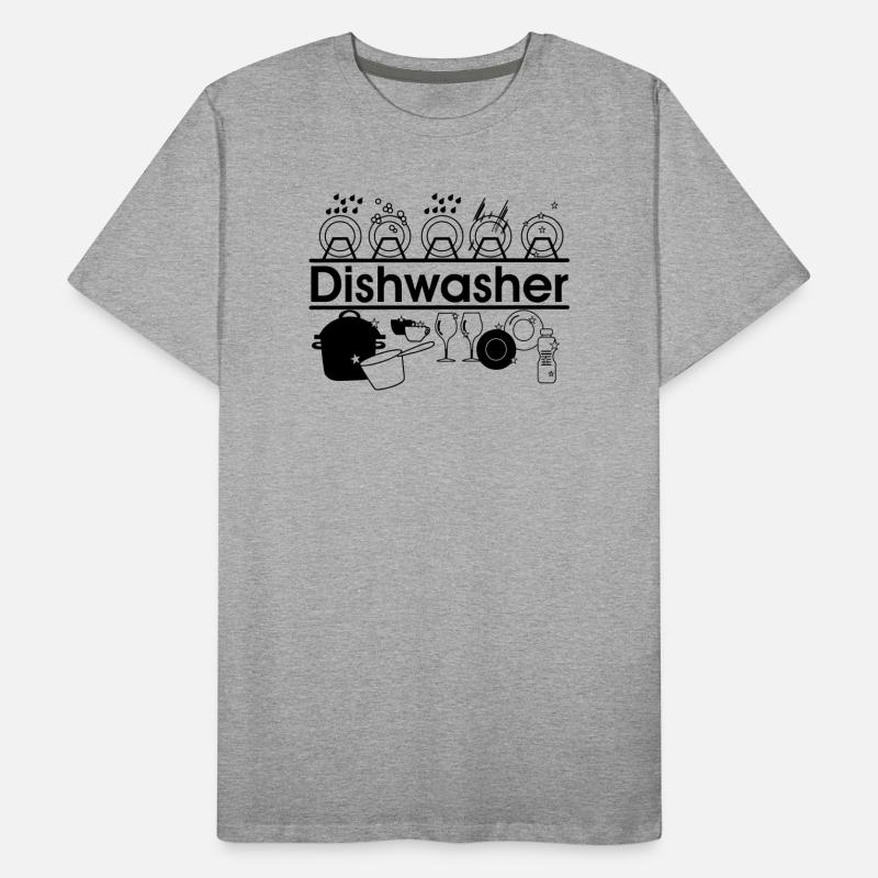 Dishwasher logo dishwashing kitchen Men's Premium Organic T-Shirt