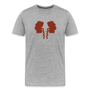 Kidney failure kidney failure - Men's Premium Organic T-Shirt - heather grey - Front - Damien (186cm)