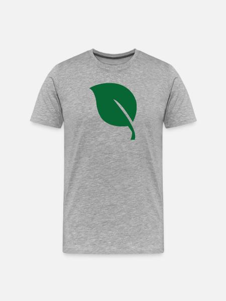 Leaf leaf - Men's Premium Organic T-Shirt - heather grey
