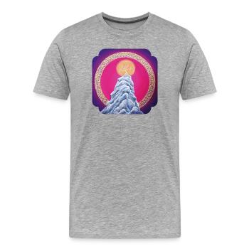 Sternentor der Ewigkeit - Sonja Ariel von Staden - Männer Premium Bio T-Shirt - Grau meliert - Vorne - Damien (186cm)