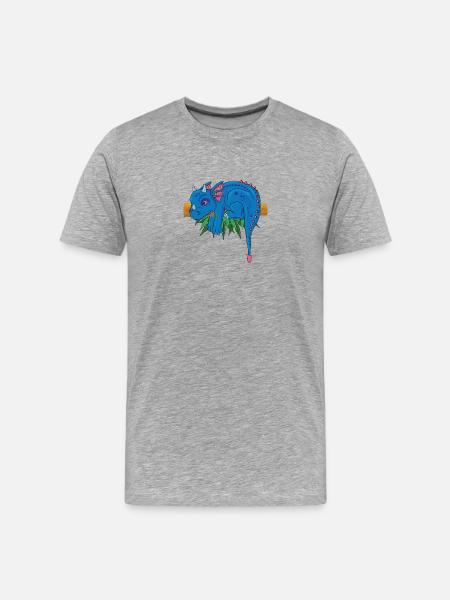 Enchanting Dragon Adventure - Men's Premium Organic T-Shirt - heather grey