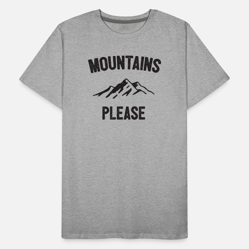 Mountains Please Men's Premium Organic T-Shirt
