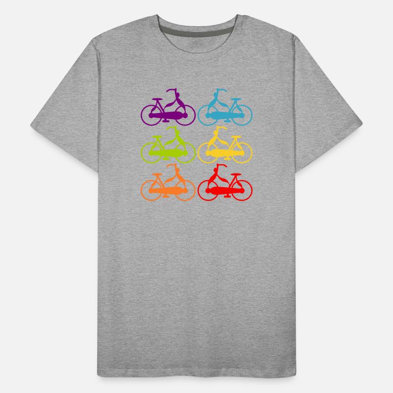Rainbow Bicycles CYCLISTS Men's Premium Organic T-Shirt
