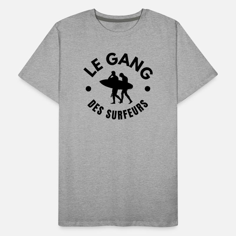 surf, planche de surf, spot de surf T-shirt bio Premium Homme