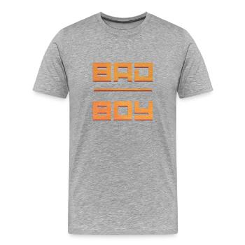 Bad Boy - T-shirt bio Premium Homme - gris chiné - Devant - Damien (186cm)