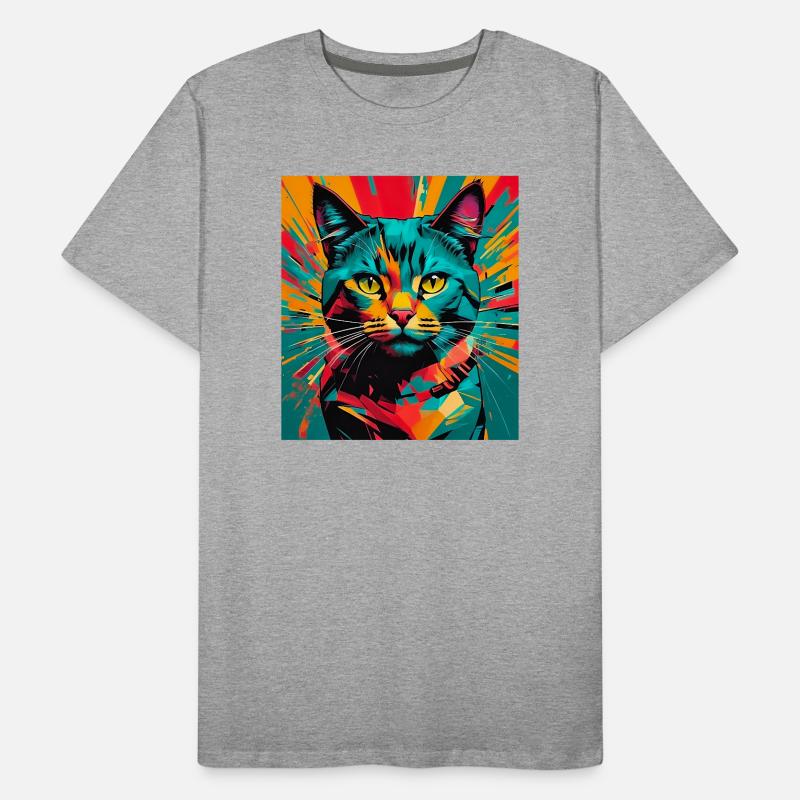 Cat Men's Premium Organic T-Shirt